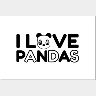 I Love Pandas Forever Posters and Art